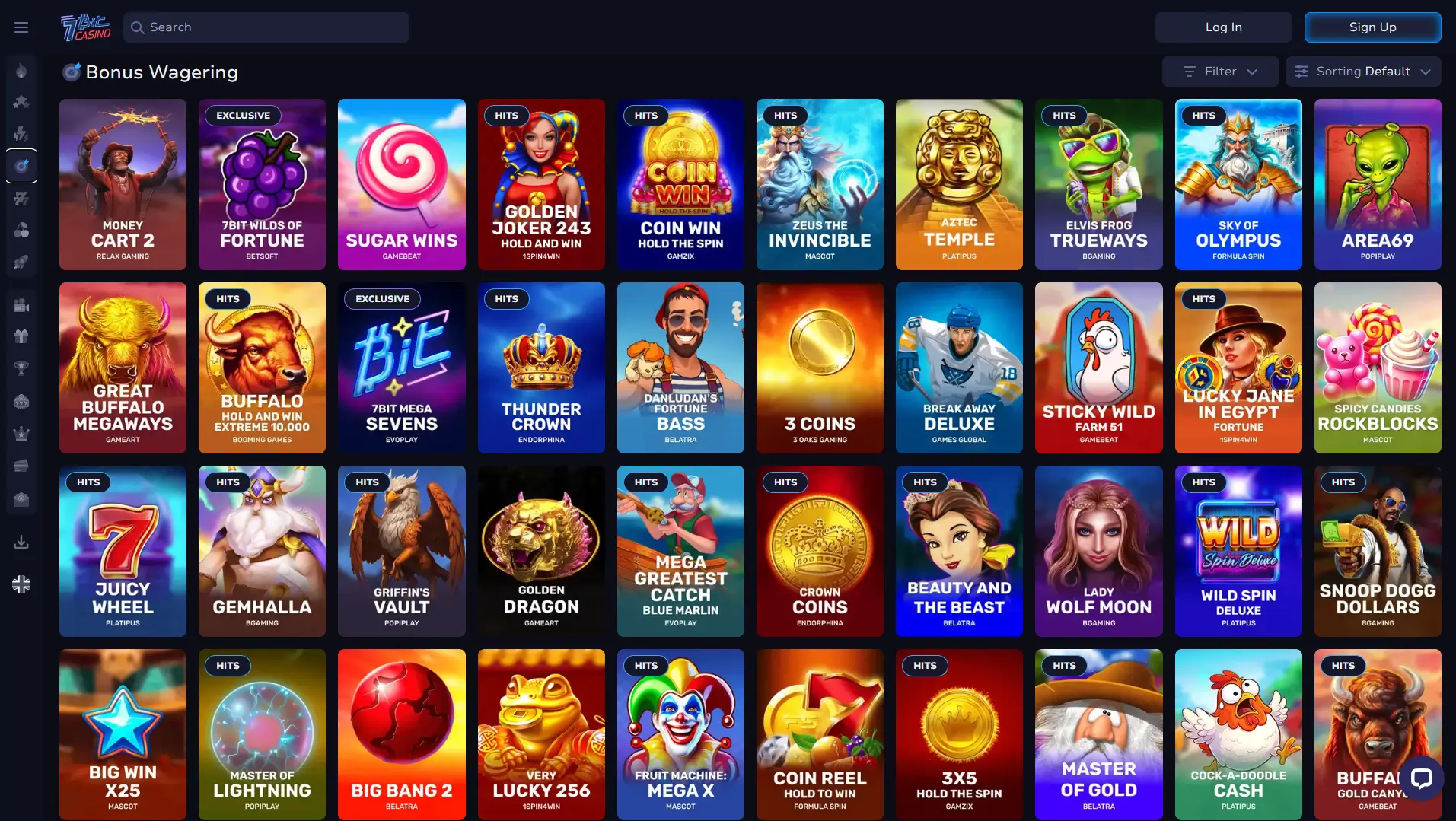 7Bit Casino welcome bonus page
