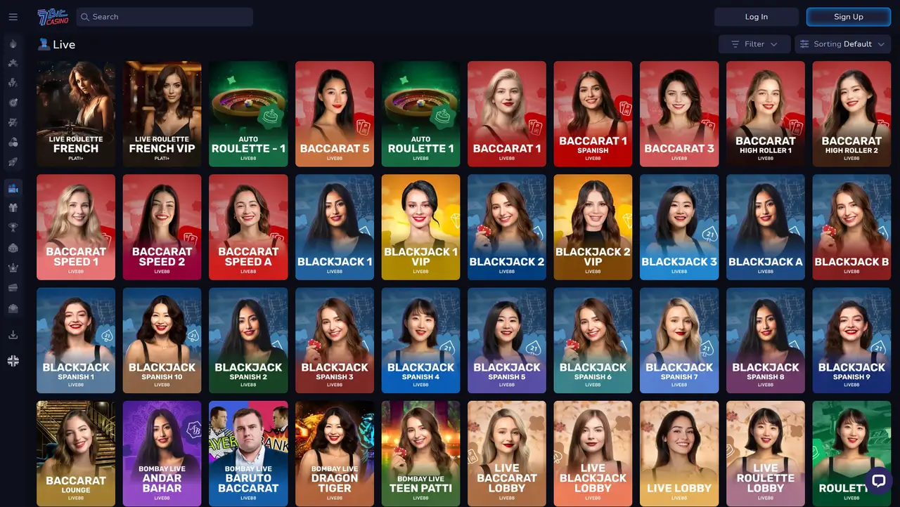 7Bit Casino live dealer table