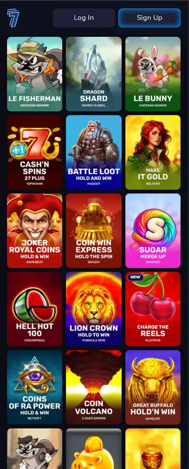 7Bit Casino mobile gameplay