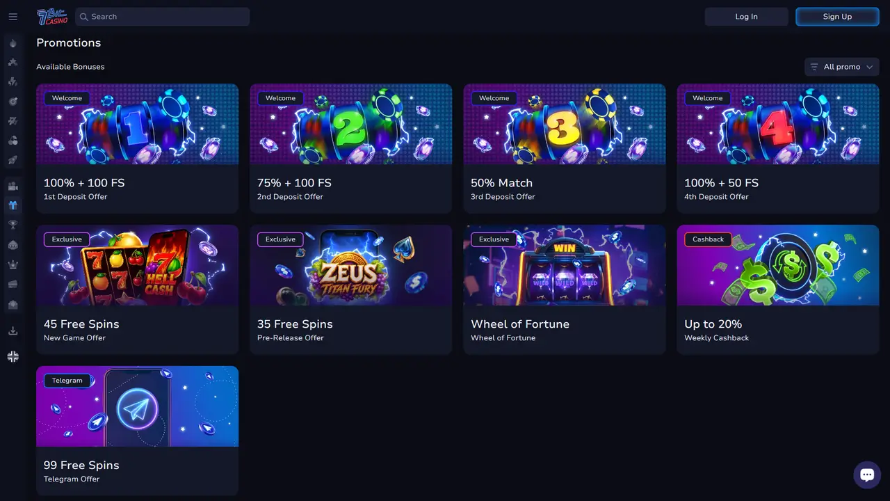7Bit Casino promotions page