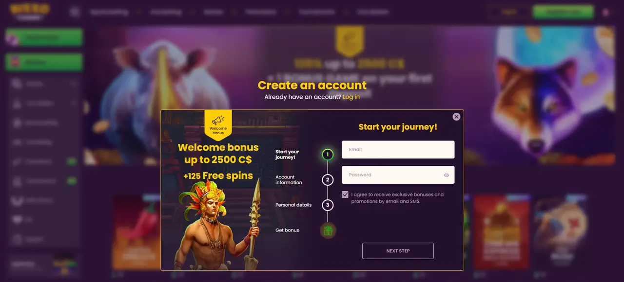 Bizzo Casino Registration