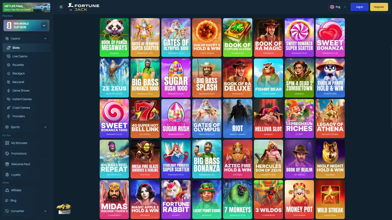 FortuneJack Casino in-game play