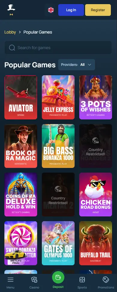 FortuneJack Casino mobile gameplay