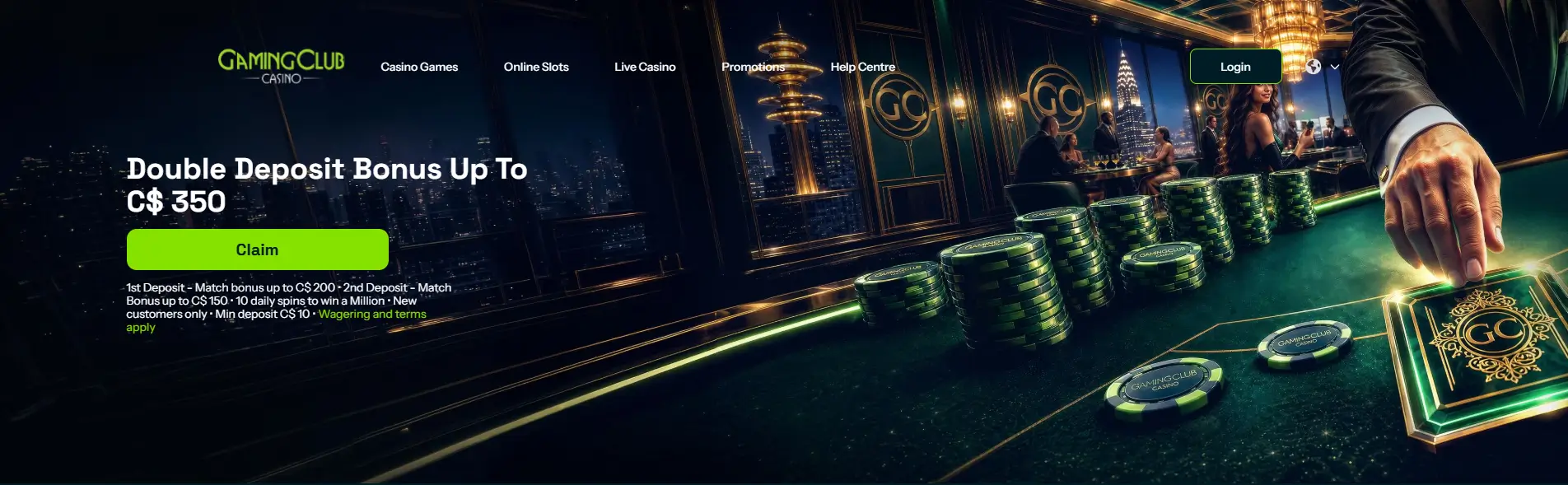 Gaming Club Casino promotions page