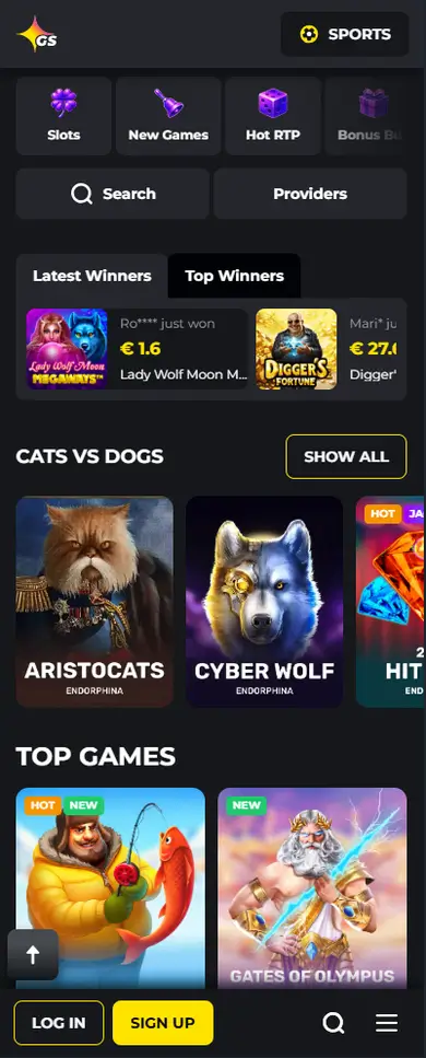 Golden Star Casino mobile gameplay